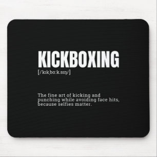 Tapis De Souris Citation drôle de définition de hobby de kickboxin