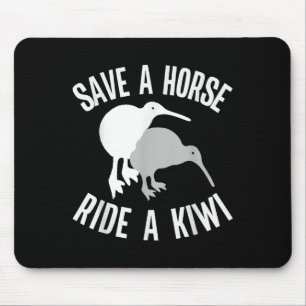 Tapis De Souris Citation drôle de Kiwi néo-zélandais Sauver Un Che