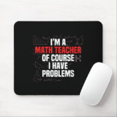 Tapis De Souris Citation drôle de maths Mathématiques Cher profess (Avec souris)