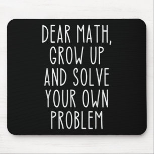 Tapis De Souris Citation drôle de maths pour filles garçons adoles