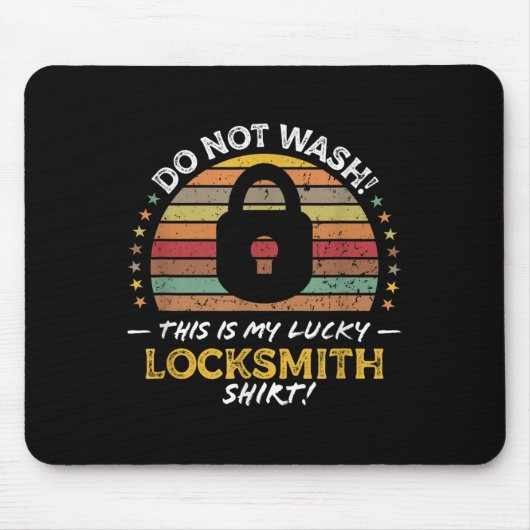 Tapis De Souris Citation drôle Locksmith, Graphique Lock Picker (Devant)