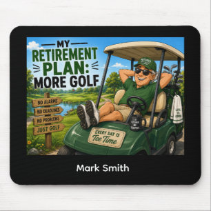 Tapis De Souris Citation drôle sur la retraite de golf pour golfeu