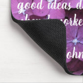 Tapis De Souris Citation du jardin d'Hydrangeas (Coin)