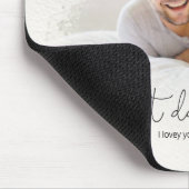 Tapis De Souris Citation du script du masque photo Best Daddy Ever (Coin)