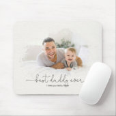 Tapis De Souris Citation du script du masque photo Best Daddy Ever (Avec souris)