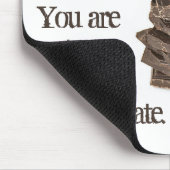Tapis De Souris Citation du vin et du chocolat (Coin)