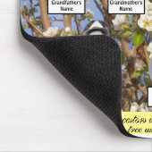 Tapis De Souris Citation et photos de l'arbre généalogique en fleu (Coin)