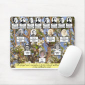 Tapis De Souris Citation et photos de l'arbre généalogique en fleu (Avec souris)