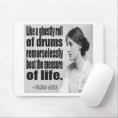 Tapis De Souris Citation fantomatique de Virginia Woolf (Avec souris)