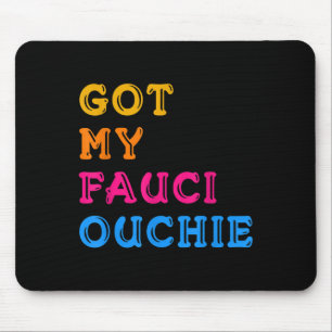 Tapis De Souris Citation graphique de l'Humour drôle vacciné Fauci
