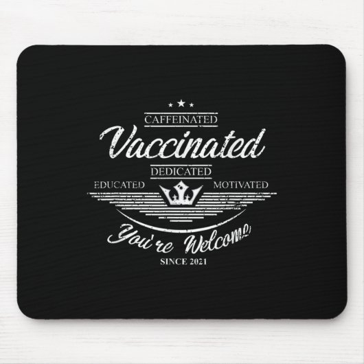Tapis De Souris Citation Graphique sur les Humours amusants vaccin (Devant)