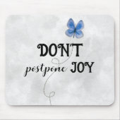 Tapis De Souris Citation Inspirante Avec Papillon (Devant)