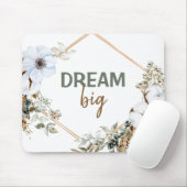 Tapis De Souris Citation Inspirante en Grass Dream Big Boho Chic P (Avec souris)