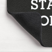 Tapis De Souris Citation inspirante sur la texture du cuir (Coin)