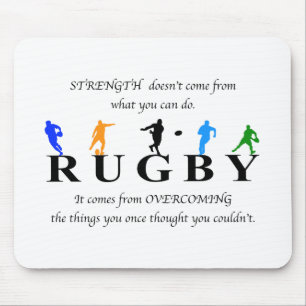 Tapis De Souris Citation Inspiration de rugby