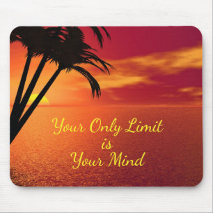Tapis De Souris Citation Inspiration Sunset Beach Personnaliser