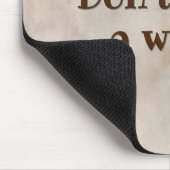 Tapis De Souris Citation Inspirationnelle Avec Fleurs (Coin)