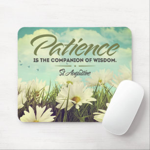 Tapis De Souris Citation Inspirationnelle Saint Augustin "Patience