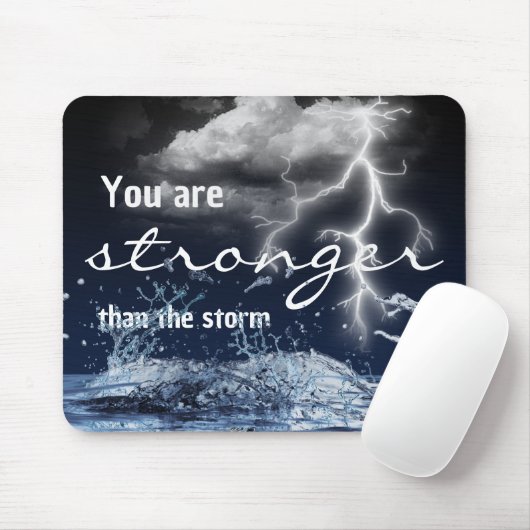 Tapis De Souris Citation Inspirationnelle Storm (Avec souris)