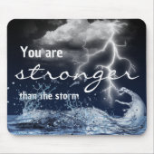 Tapis De Souris Citation Inspirationnelle Storm (Devant)