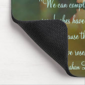 Tapis De Souris Citation inspirée de Lincoln de roses (Coin)