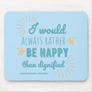 Tapis De Souris Citation Jane Eyre I - Blue Edition