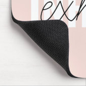 Tapis De Souris Citation moderne Pastel Pink Inhale Exhale (Coin)