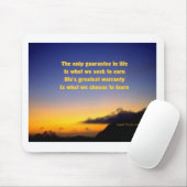 Tapis De Souris Citation motivationnelle (Avec souris)