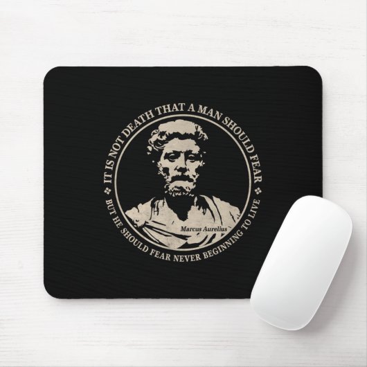 Tapis De Souris Citation Motivationnelle De Marcus Aurelius Sur La (Avec souris)