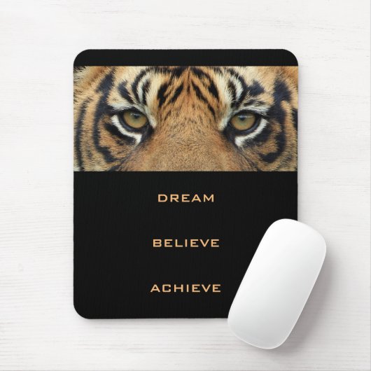 Tapis De Souris Citation Motivationnelle de succès Tiger moderne V (Avec souris)