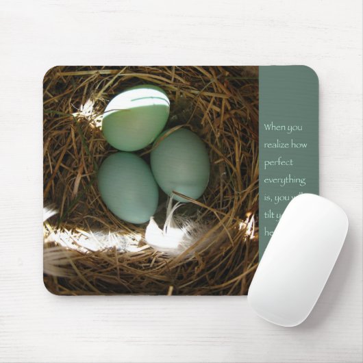 Tapis De Souris Citation Mousepad de Bouddha (Avec souris)