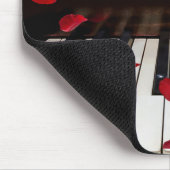 Tapis De Souris Citation musicale sur les touches de piano (Coin)