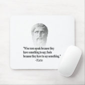 Tapis De Souris Citation Par Platon (Avec souris)