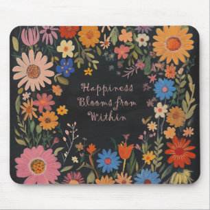 Tapis De Souris Citation positive Mousepad - Floral