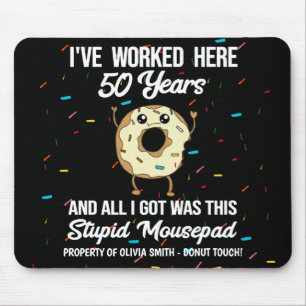 Tapis De Souris Citation pour le 50e anniversaire de travail Cinqu