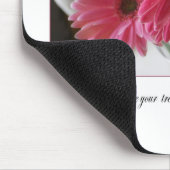 Tapis De Souris Citation religieuse de gerbera de fleur rose de (Coin)