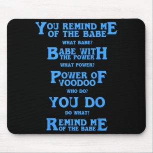 Tapis De Souris Citation Rétro Vous Me Faites Penser Au Bébé Drôle