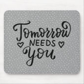 Tapis De Souris Citation sur le Pois (Devant)