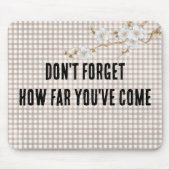 Tapis De Souris Citation sur le vichy (Devant)