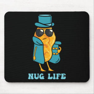Tapis De Souris Citation sur les ailes de poulet Nourriture rapide