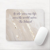 Tapis De Souris Citation Talmud Inspiration Or Accent Mousepad (Avec souris)
