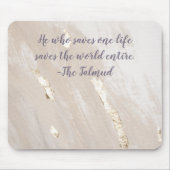 Tapis De Souris Citation Talmud Inspiration Or Accent Mousepad (Devant)