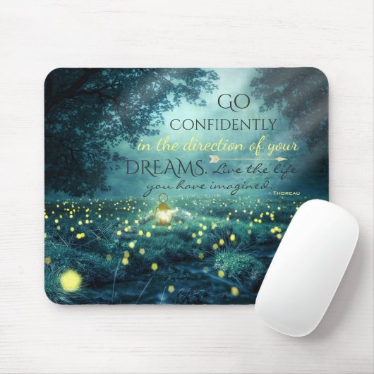 Tapis De Souris Citation Whimsical Inspiration Dreams (Avec souris)