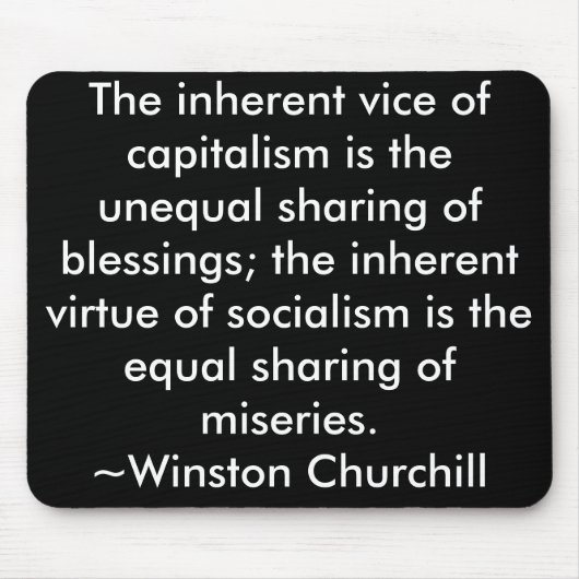 Tapis De Souris Citation Winston Churchill de (Devant)