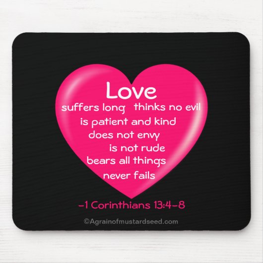 Tapis De Souris Citations chrétiennes inspirantes (Devant)