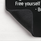 Tapis De Souris Citations de Bouddha - ignorance et impureté (Coin)