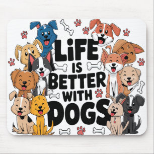 Tapis De Souris Citations De Chiens Mignons/Discours