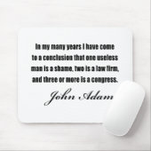 Tapis De Souris Citations politiques par John Adams (Avec souris)