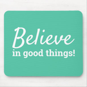Tapis De Souris Citez les bonnes choses en vert et blanc