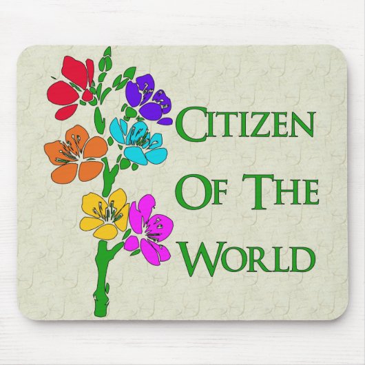 Tapis De Souris Citoyen du monde (Devant)